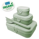 Набор из 3 ланч-боксов и столовых приборов pascal organic зеленый арт. 3168668