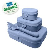 Набор из 3 ланч-боксов и столовых приборов pascal organic синий арт. 3168671