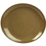 Тарелка овальная 21*19 см Terra Brown Genware 3012824