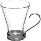 Чашка кофейная с металлическим подстаканником 110 мл Ypsilon Bormioli Rocco 3130597