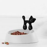 Миска для кошки miaou, чёрно-белая 2920526