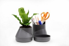 Горшок цветочный hill pot, маленький, серый, арт. QLX20001-GY