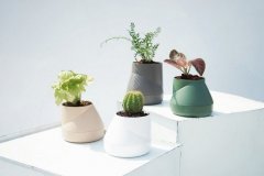 Горшок цветочный hill pot, маленький, зеленый, арт. QLX20001-GN