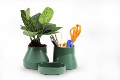 Горшок цветочный hill pot, маленький, зеленый, арт. QLX20001-GN
