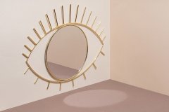 Зеркало настенное cyclops большое золотое, арт. DYCYCLOLW