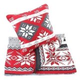 Плед с орнаментом christmas story, 130х180 см, арт. en_ny0058
