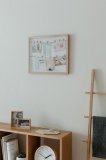 Панно с зажимами для 12 фотографий clothesline натуральное дерево, арт. 310080-390
