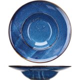 Тарелка для пасты "Ирис" синяя 250 мл D=280 мм Kunstwerk 3013391