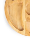Менажница деревянная круглая ULMI WOOD 5 секций D 25  х 2 см.