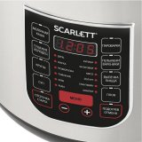 Мультиварка SCARLETT SC-MC410S27, 900 Вт, 5 л, 22 программы, серебро/черная