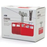 Держатель бельевых прищепок Cabina красный