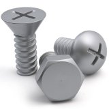 Набор вешалок Screw 3 шт металлик