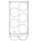 Форма для кондитерских изделий Ракушка 6.5х3.2 см силикон Paderno 4140929